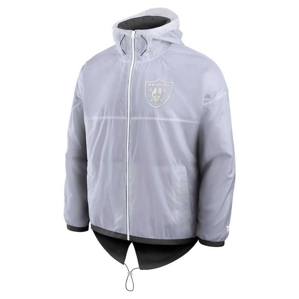 Las Vegas Raiders Type Play Down Full-Zip Jacket - White Jackets