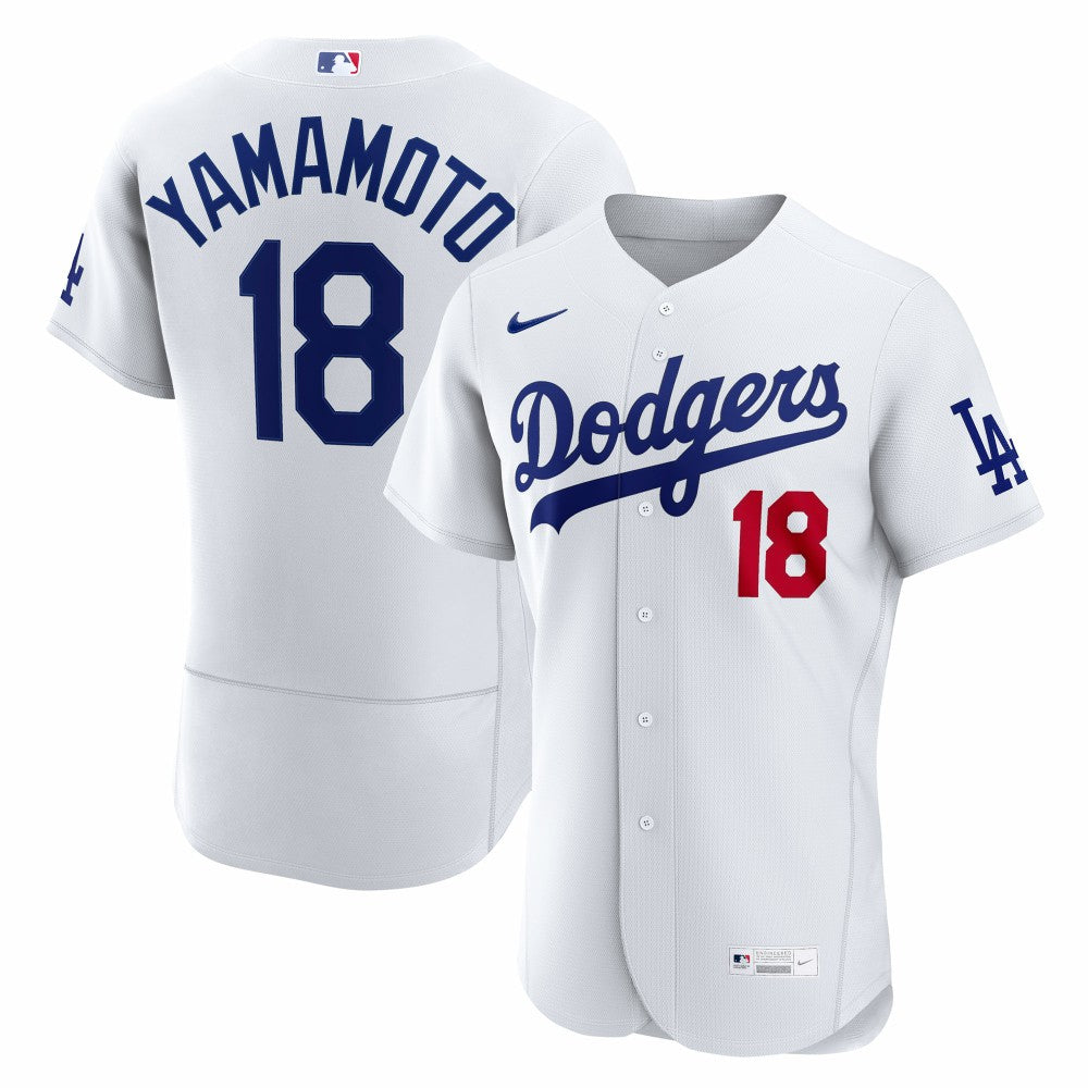 Yoshinobu Yamamoto Los Angeles Dodgers Nike Home Authentic Jersey - White Jerseys