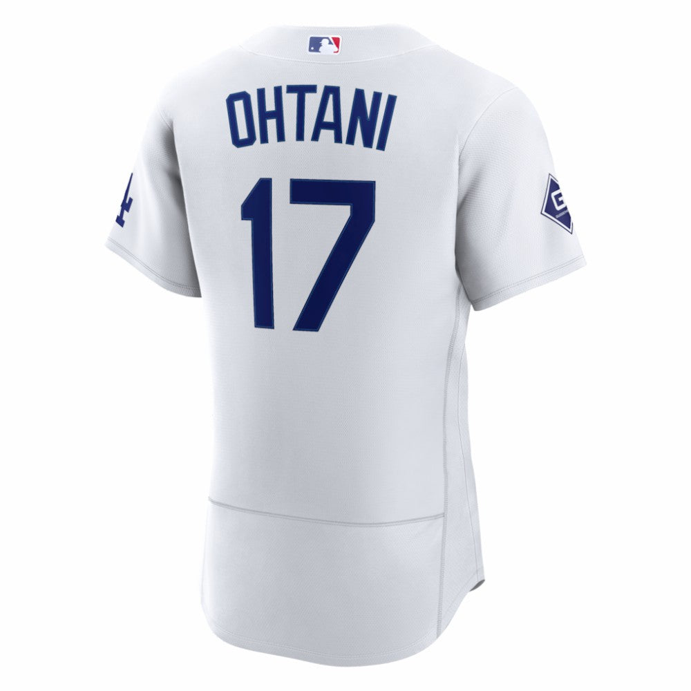 Shohei Ohtani Los Angeles Dodgers Nike Home Authentic Sponsor Patch Jersey - White Jerseys