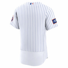 New York Mets Nike Home Sponsor Patch Authentic Jersey - White Jerseys