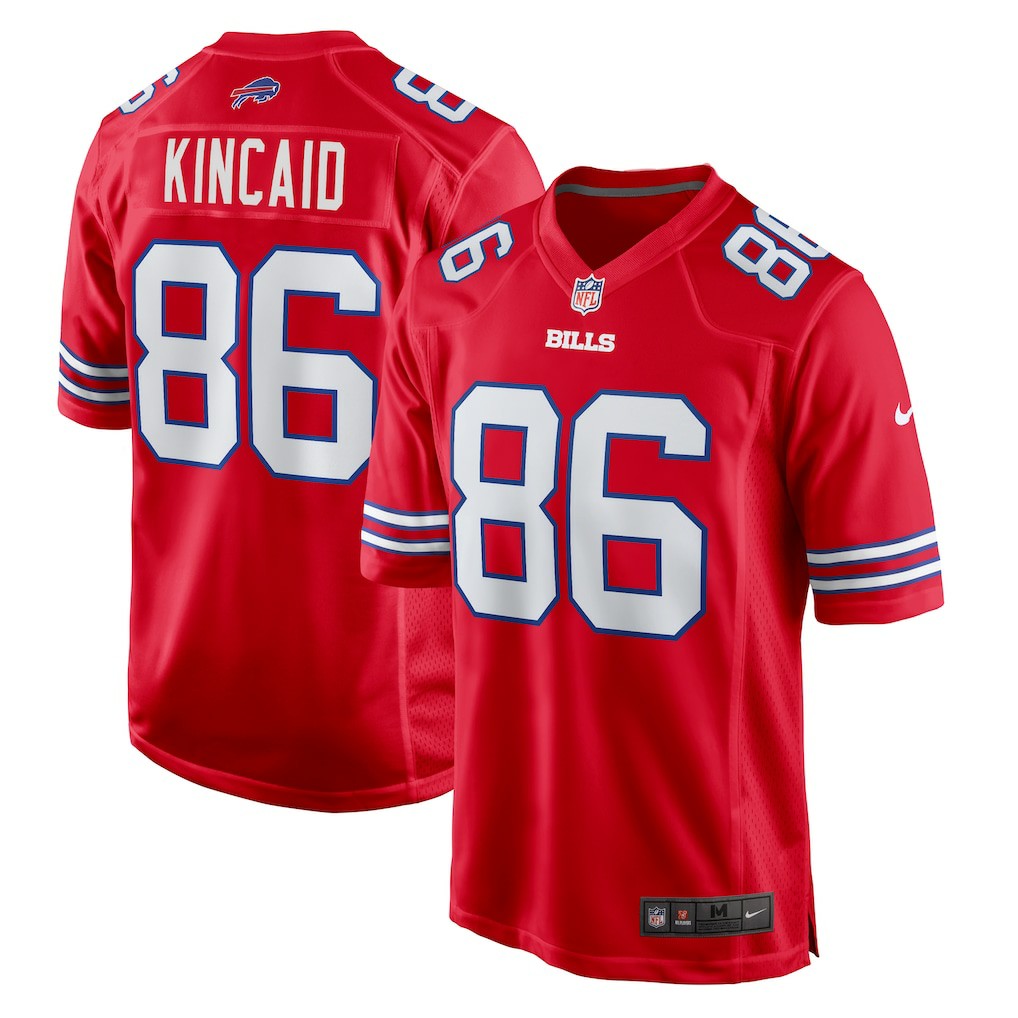 Dalton Kincaid Buffalo Bills Alternate Game Jersey - Red Jerseys