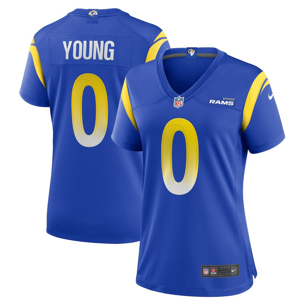Byron Young Los Angeles Rams Women's Home Game Jersey - Royal Jerseys