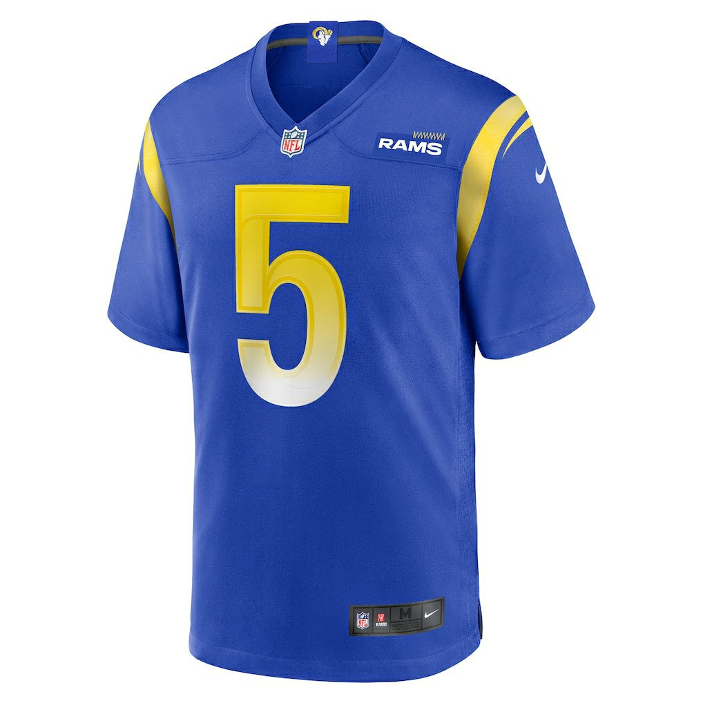 Tutu Atwell Los Angeles Rams Home Game Jersey - Royal Jerseys