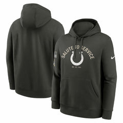 Indianapolis Colts Salute To Service Club Fleece Hoodie - Olive Hoodies
