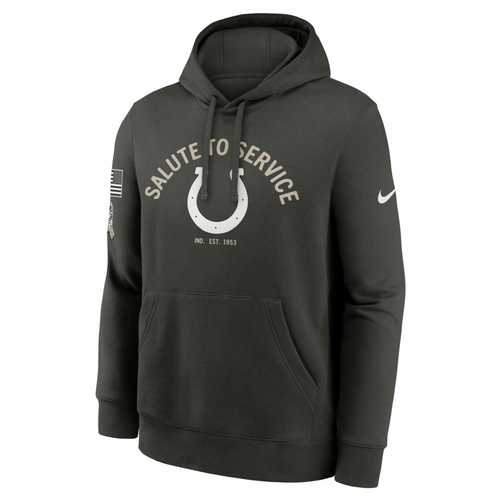 Indianapolis Colts Salute To Service Club Fleece Hoodie - Olive Hoodies