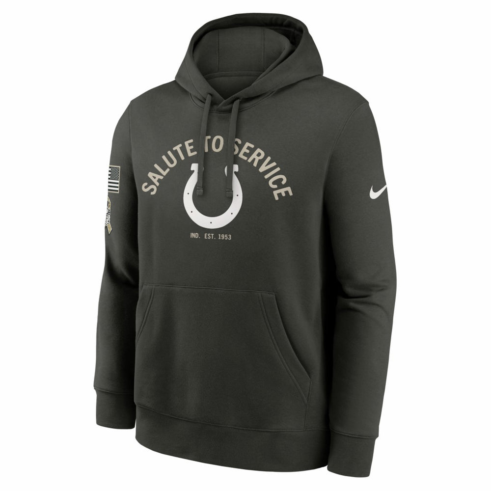 Indianapolis Colts Salute To Service Club Fleece Hoodie - Olive Hoodies