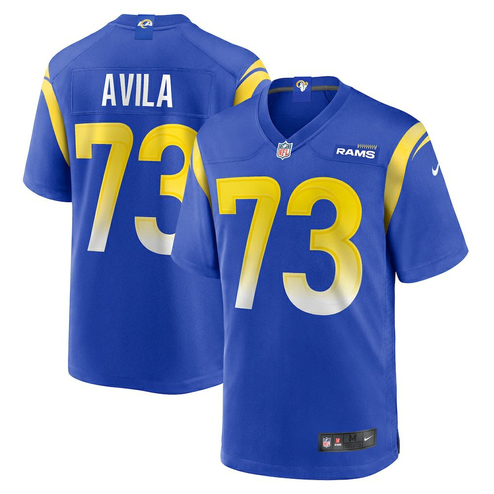 Steve Avila Los Angeles Rams Home Game Jersey - Royal Jerseys