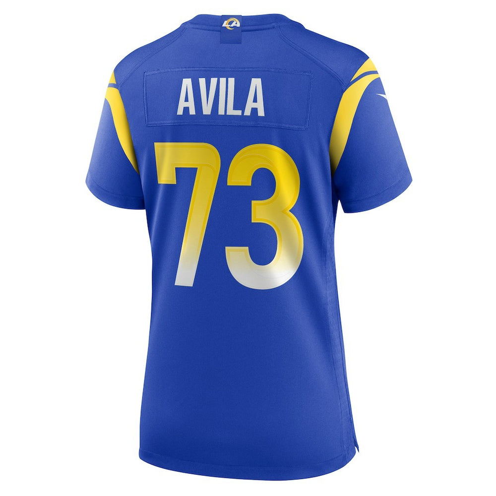 Steve Avila Los Angeles Rams Women's Home Game Jersey - Royal Jerseys