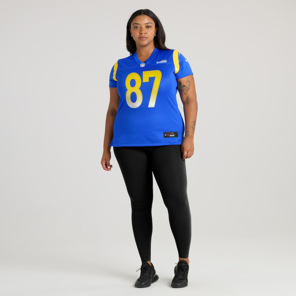 Davis Allen Los Angeles Rams Women's Home Game Jersey - Royal Jerseys