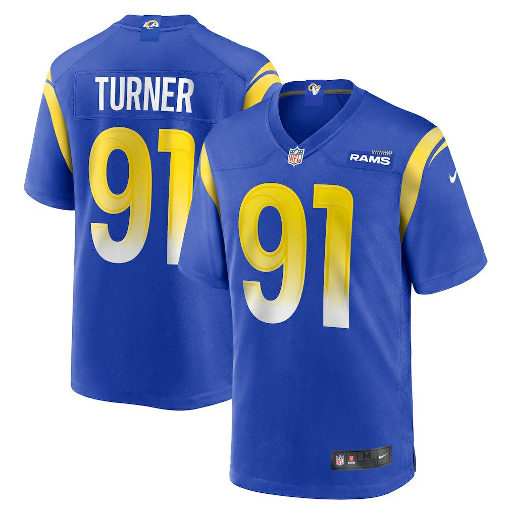 Kobie Turner Los Angeles Rams Home Game Jersey - Royal Jerseys