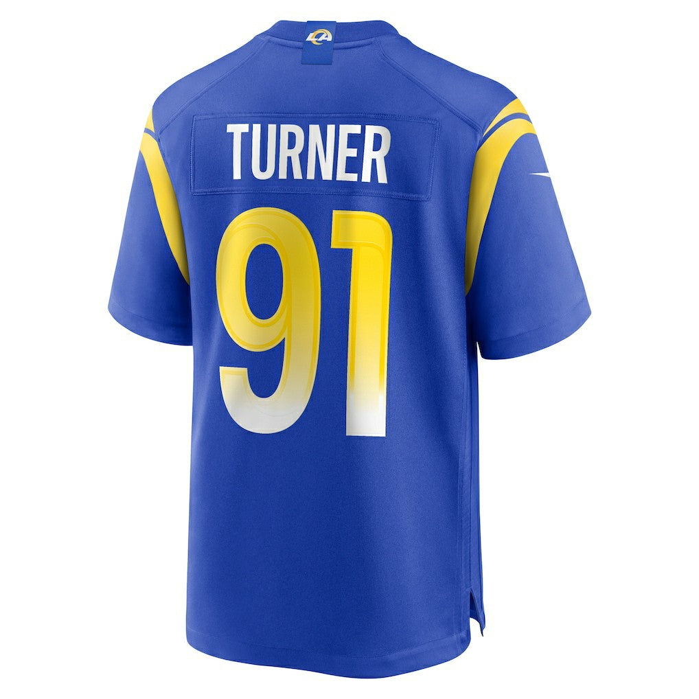 Kobie Turner Los Angeles Rams Home Game Jersey - Royal Jerseys