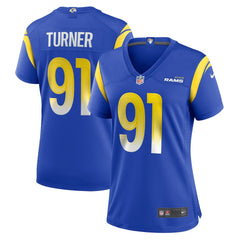 Kobie Turner Los Angeles Rams Women's Home Game Jersey - Royal Jerseys