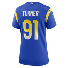 Kobie Turner Los Angeles Rams Women's Home Game Jersey - Royal Jerseys