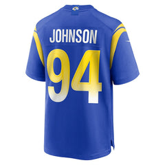 Desjuan Johnson Los Angeles Rams Home Game Jersey - Royal Jerseys
