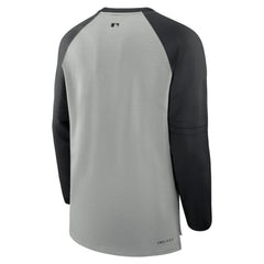 Chicago White Sox Nike Authentic Collection Game Time Raglan Performance Long Sleeve T-Shirt - Heather Gray/Black T-shirts