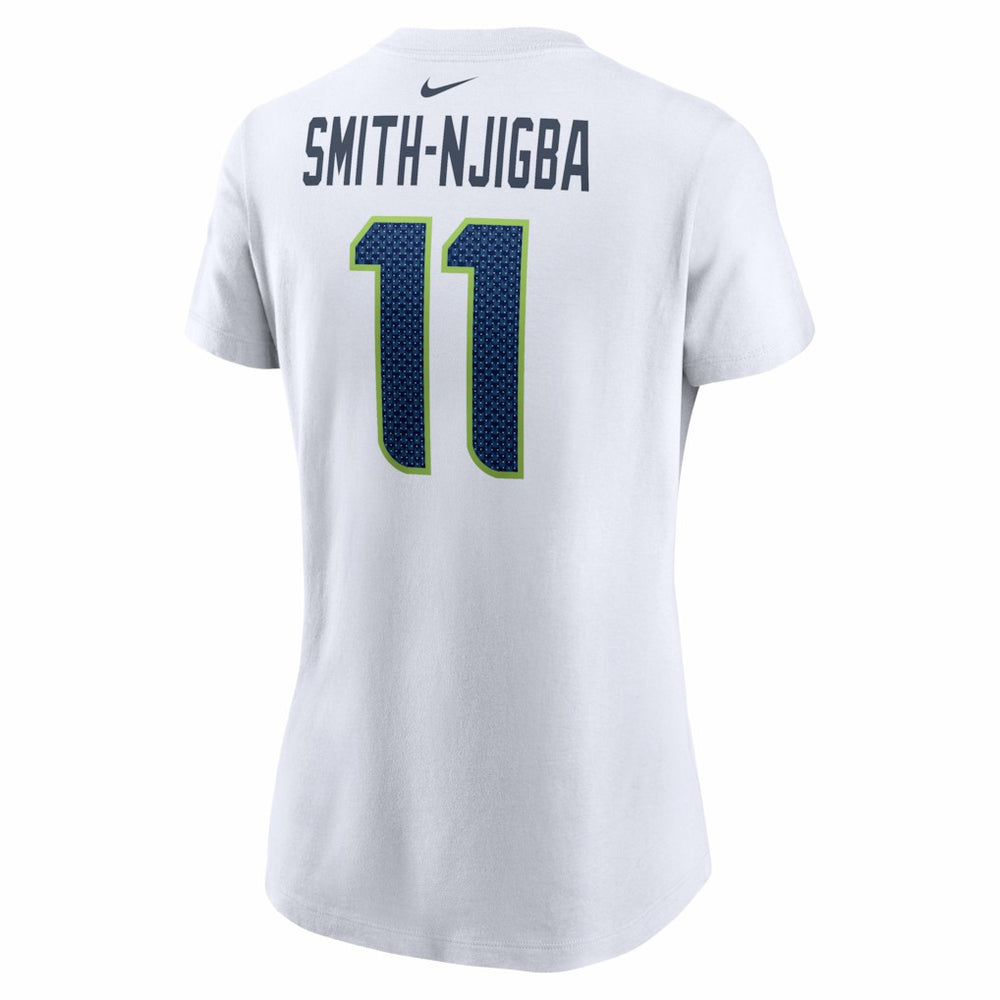 Jaxon Smith-Njigba Seattle Seahawks Women's Player Name & Number T-Shirt - White T-shirts