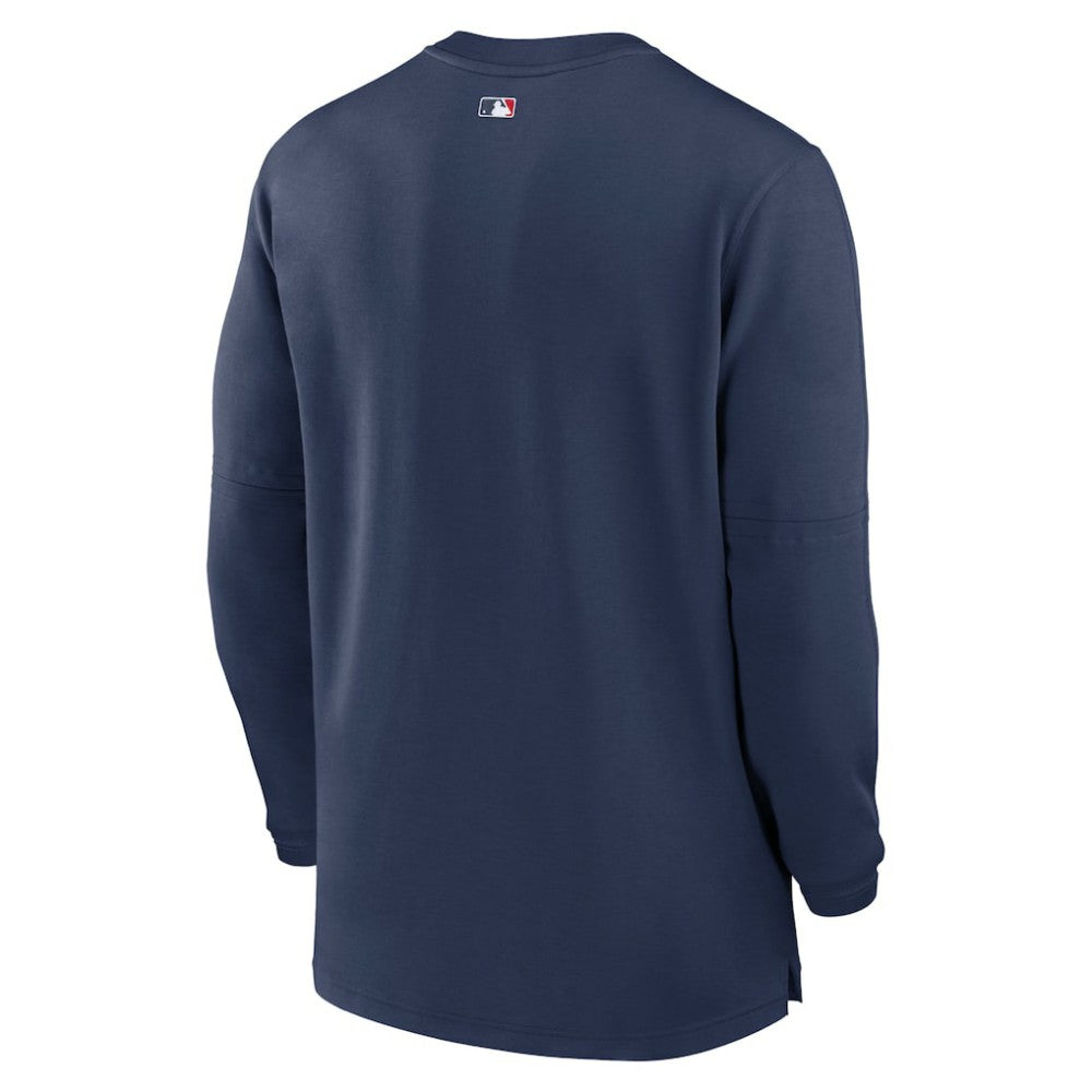 Atlanta Braves Nike Authentic Collection Game Time Performance Quarter-Zip Top - Navy Tops