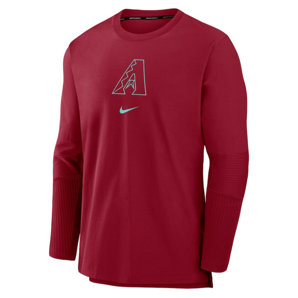 Arizona Diamondbacks Nike Authentic Collection Player Dri-FIT Lightweight Pullover - Red Pullover