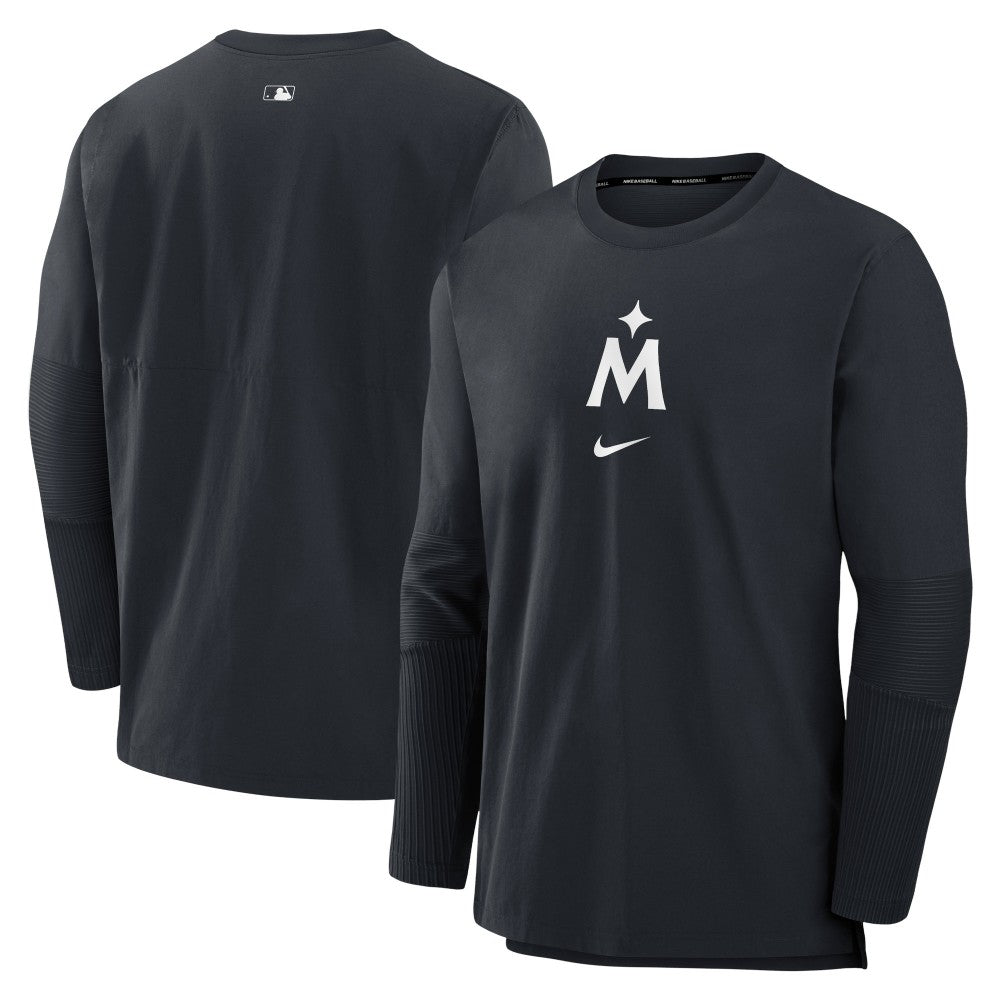 Minnesota Twins Nike Authentic Collection Player Dri-FIT Lightweight Pullover - Navy Pullover