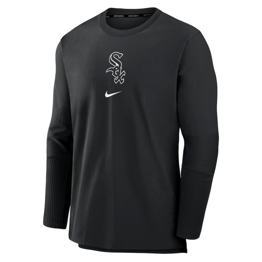 Chicago White Sox Nike Authentic Collection Player Dri-FIT Lightweight Pullover - Black Pullover
