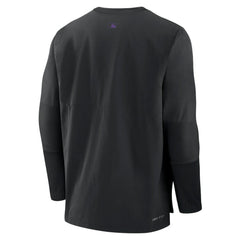 Colorado Rockies Nike Authentic Collection Player Dri-FIT Lightweight Pullover - Black Pullover