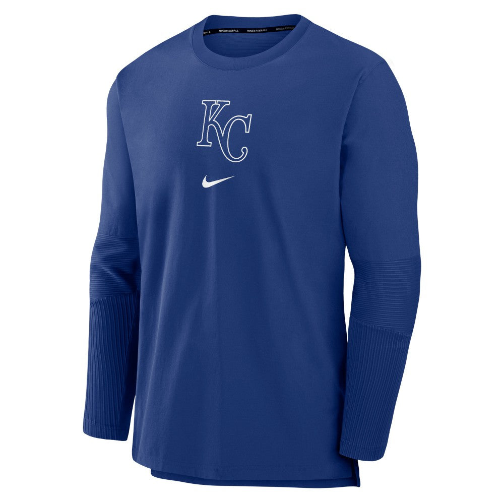 Kansas City Royals Nike Authentic Collection Player Dri-FIT Lightweight Pullover - Royal Pullover