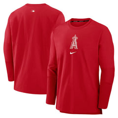 Los Angeles Angels Nike Authentic Collection Player Dri-FIT Lightweight Pullover - Red Pullover