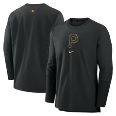 Pittsburgh Pirates Nike Authentic Collection Player Dri-FIT Lightweight Pullover - Black Pullover