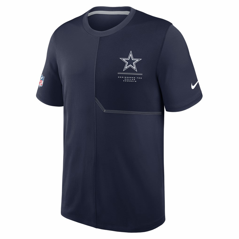 Dallas Cowboys Sideline UV Dri-FIT Coach Shirt - Navy