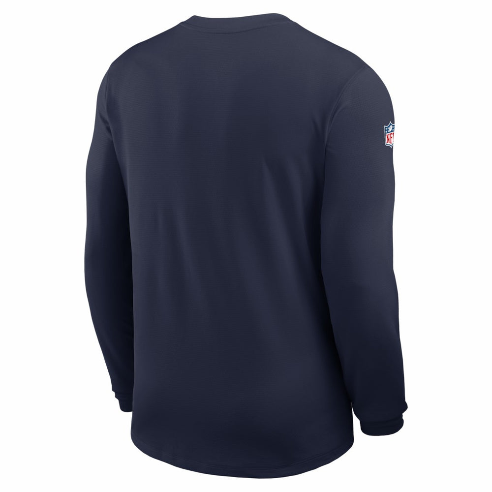 Dallas Cowboys Sideline Coach UV Dri-FIT Long Sleeve Shirt - Navy