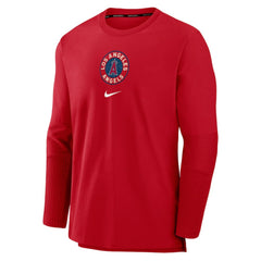 Los Angeles Angels Nike Authentic Collection Player Dri-FIT Lightweight Pullover - Red Pullover