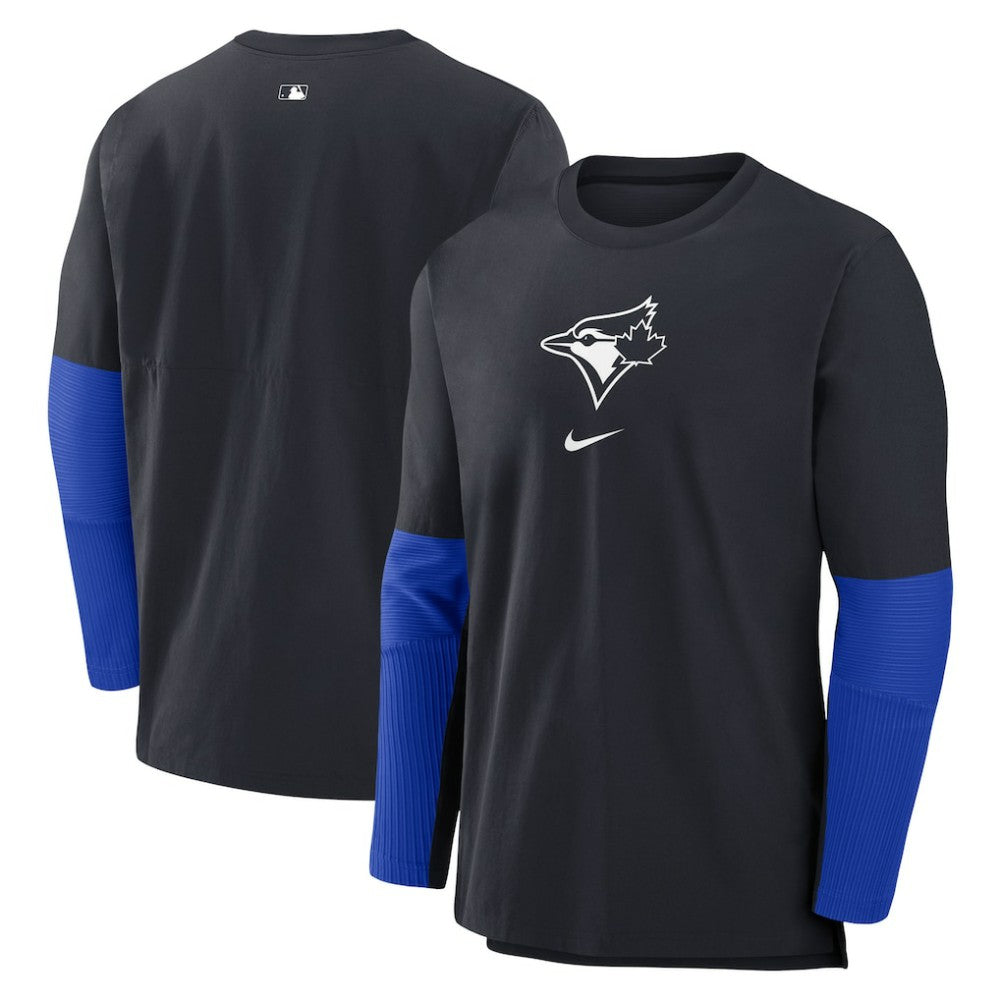 Toronto Blue Jays Nike Authentic Collection Player Dri-FIT Lightweight Pullover - Navy Pullover