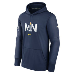 Minnesota Twins Nike 2024 City Connect Authentic Collection Practice Performance Pullover Hoodie - Navy Hoodies