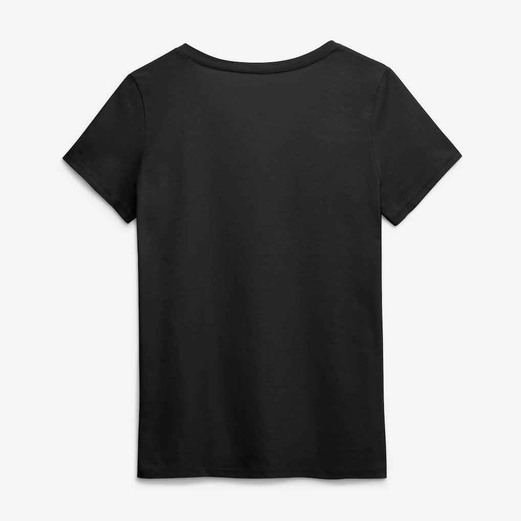 Chicago Bears Logo Athletic Women's Primary Logo V-Neck T-Shirt - Black T-shirts