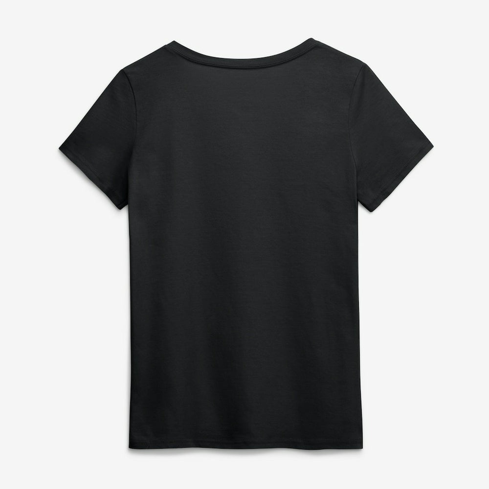 Chicago Bears Logo Athletic Women's Primary Logo V-Neck T-Shirt - Black T-shirts