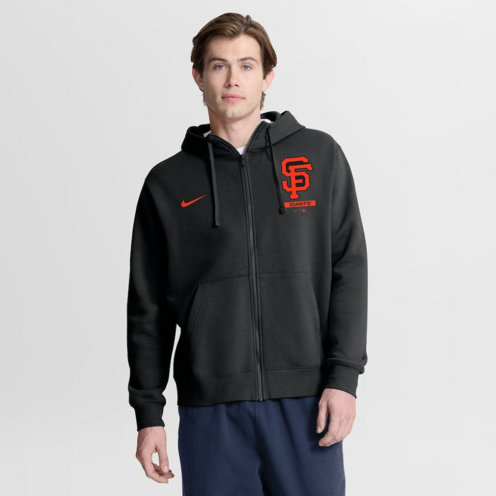 San Francisco Giants Nike Primetime Lockup Full-Zip Hoodie - Black Hoodies