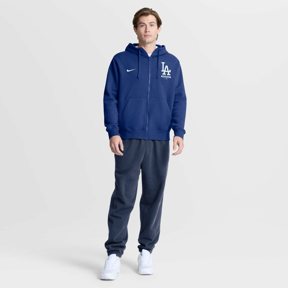 Los Angeles Dodgers Nike Primetime Lockup Full-Zip Hoodie - Royal Hoodies