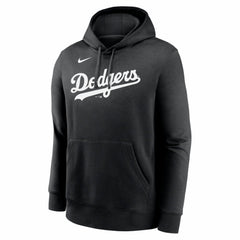 Los Angeles Dodgers Nike Logo Club Fleece Hoodie - Black Hoodies