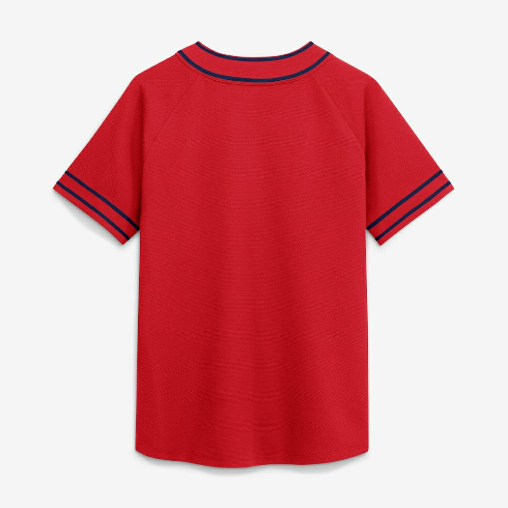 St. Louis Cardinals Fanatics Women's Diva Race Ahead Raglan V-Neck T-Shirt - Red T-shirts