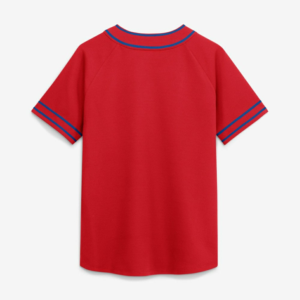 Philadelphia Phillies Fanatics Women's Diva Race Ahead Raglan V-Neck T-Shirt - Red T-shirts