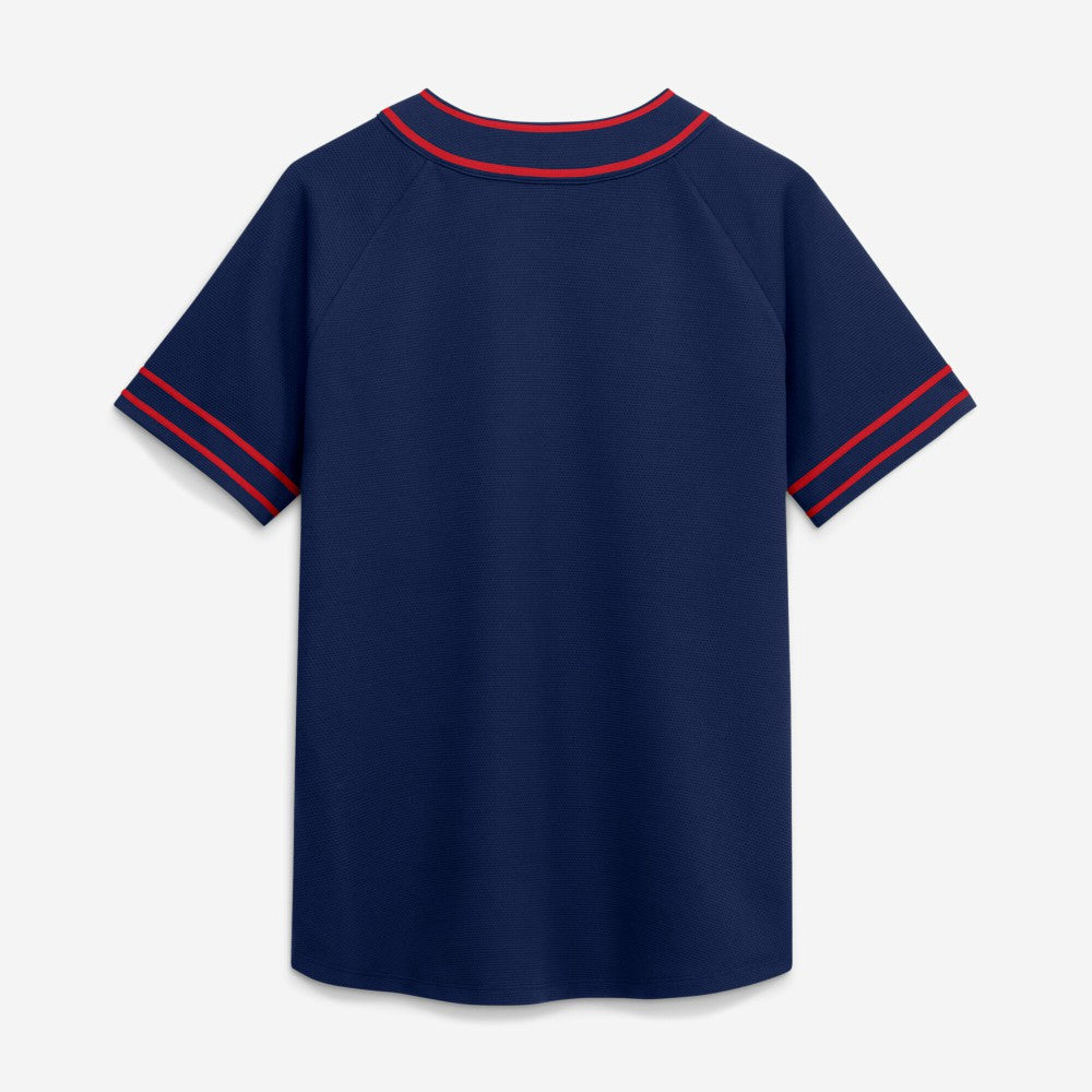Cleveland Guardians Fanatics Women's Diva Race Ahead Raglan V-Neck T-Shirt - Navy T-shirts