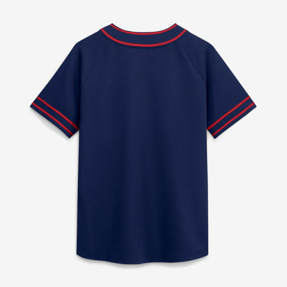 Boston Red Sox Fanatics Women's Diva Race Ahead Raglan V-Neck T-Shirt - Navy T-shirts