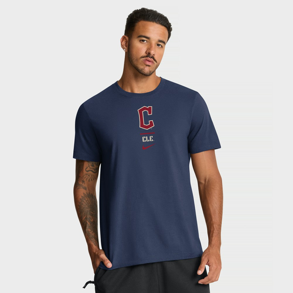 Cleveland Guardians Nike City Connect 2-Hit T-Shirt - Navy T-shirts