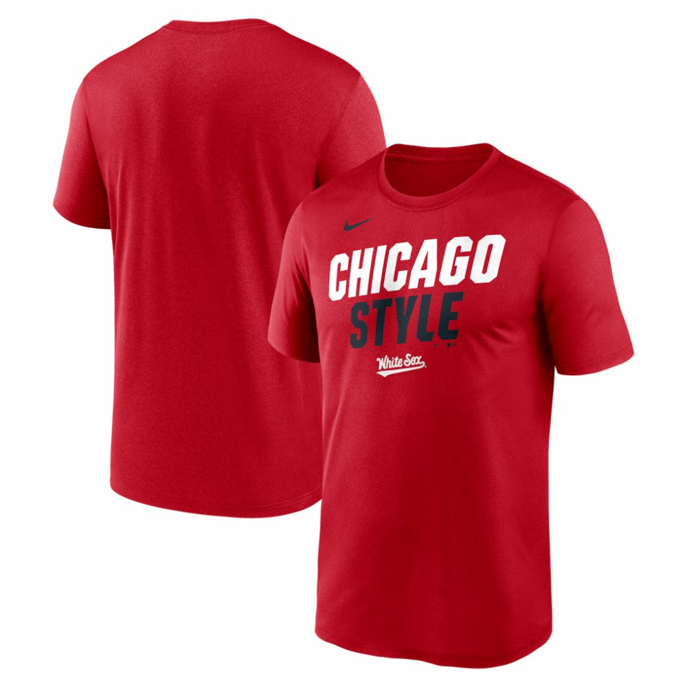 Chicago White Sox Nike City Connect Team Phrase Script Dri-FIT T-Shirt - Red T-shirts