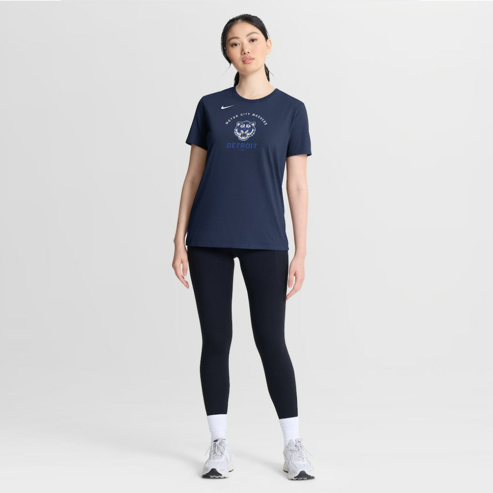 Detroit Tigers Nike Women's City Connect Arch T-Shirt - Navy T-shirts