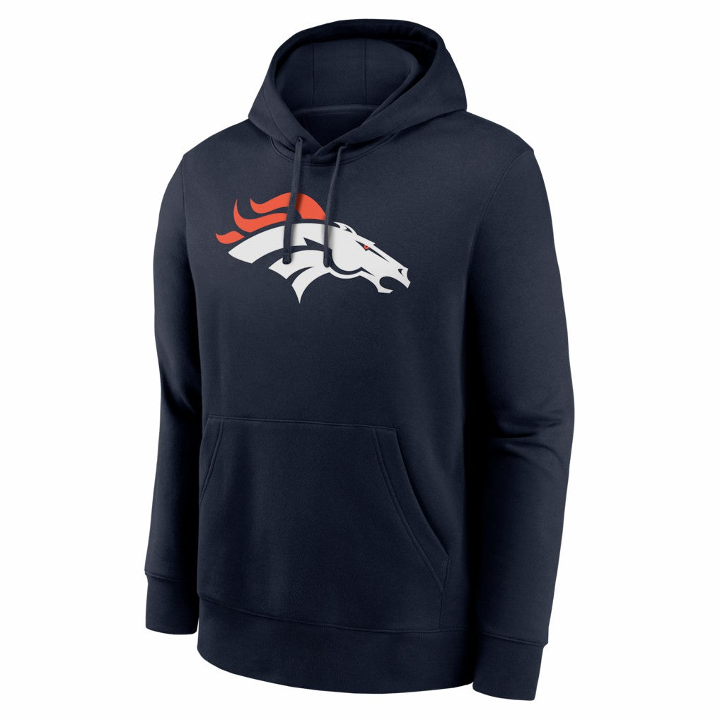 Bo Nix Denver Broncos Name & Number Fleece Hoodie - Navy Hoodies