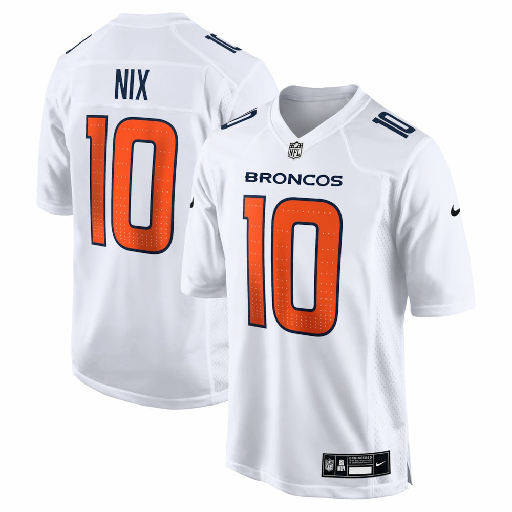 Bo Nix Denver Broncos Tundra Fashion Game Jersey - White Jerseys