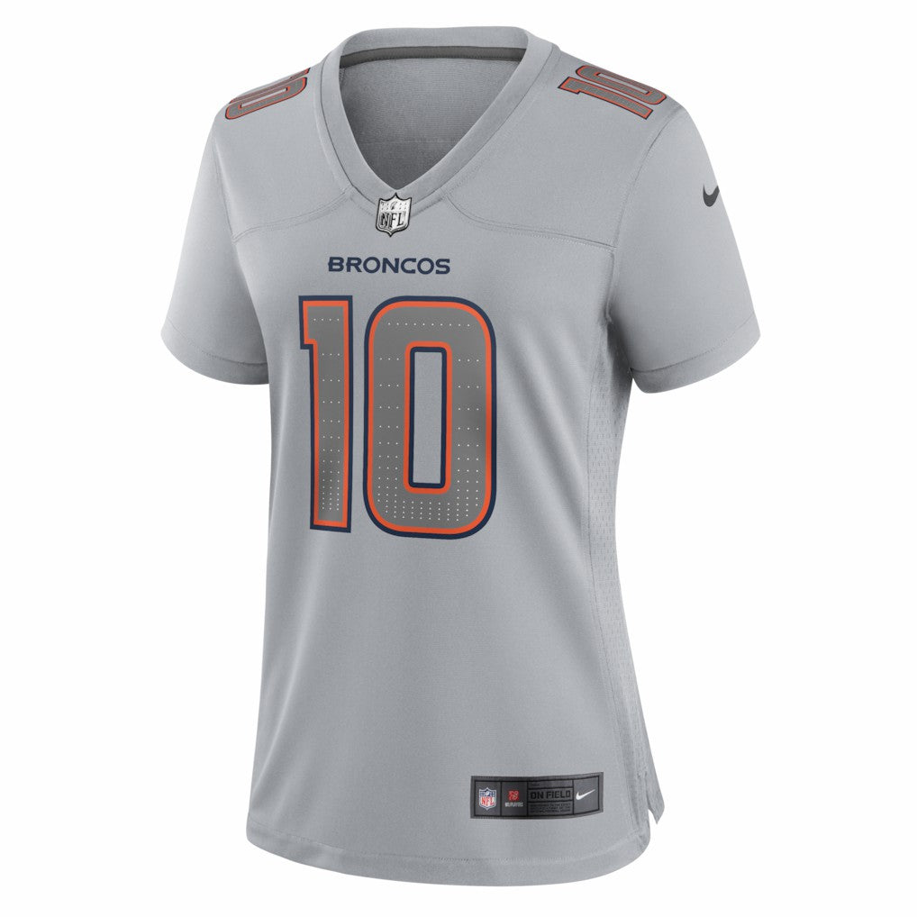 Bo Nix Denver Broncos Women's Fashion Atmosphere Fashion Game Jersey - Gray Jerseys