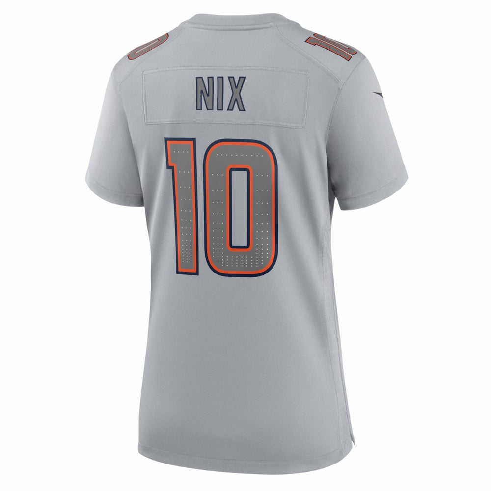 Bo Nix Denver Broncos Women's Fashion Atmosphere Fashion Game Jersey - Gray Jerseys