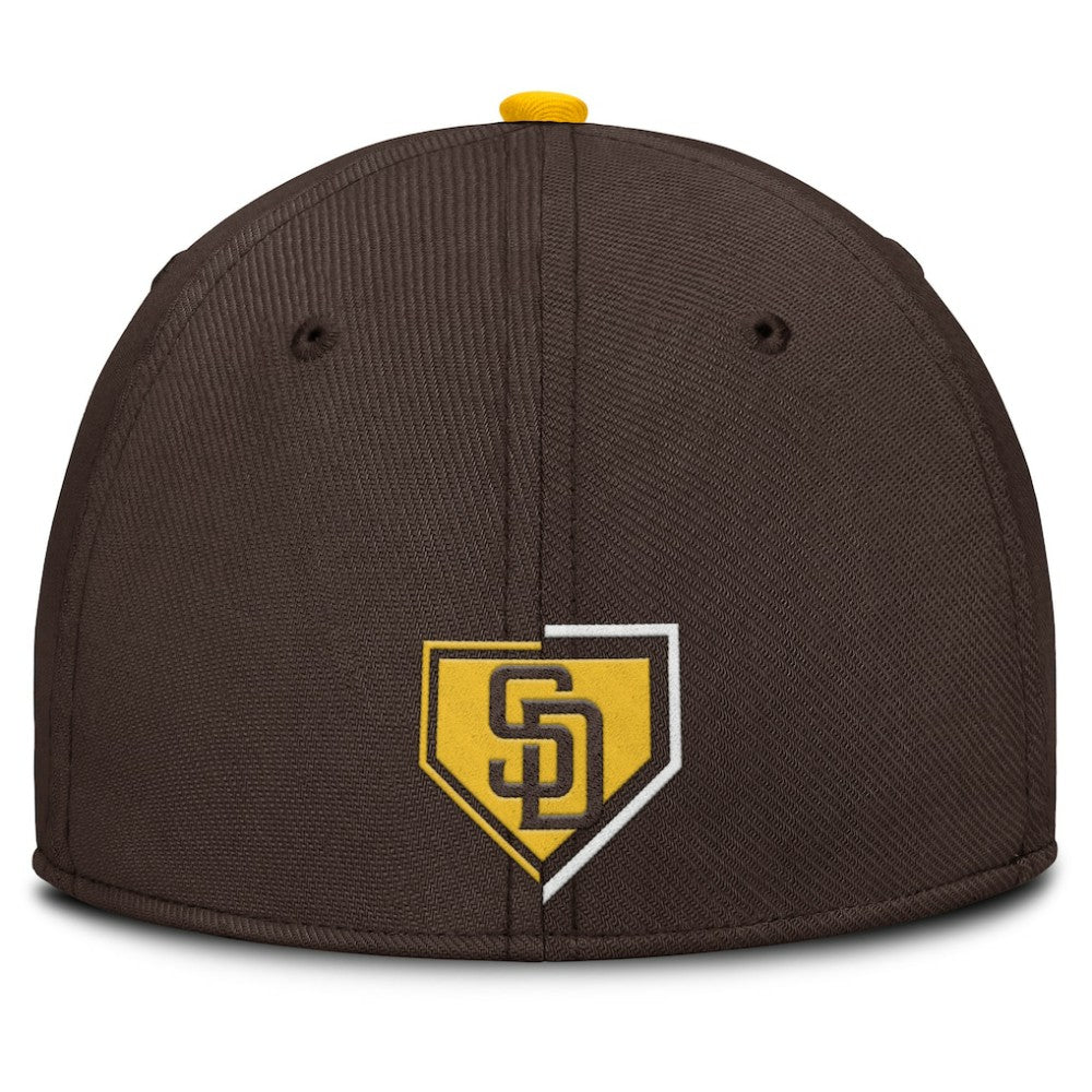 San Diego Padres Nike Primetime Rise Dri-FIT Flex Hat - Brown Hats